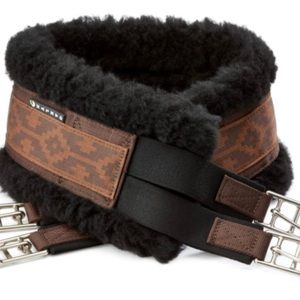 EUC OAKLYN TERRA GIRTH WITH ARGENTINIAN PATTERN, FLEECE LINER - 48”